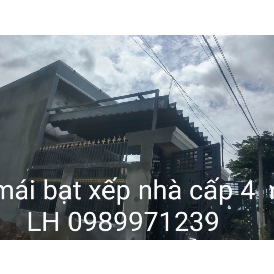 Mái bạt xếp nhà cấp 4