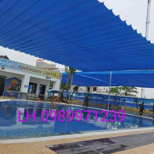 Mái bạt xếp nhà cấp 4
