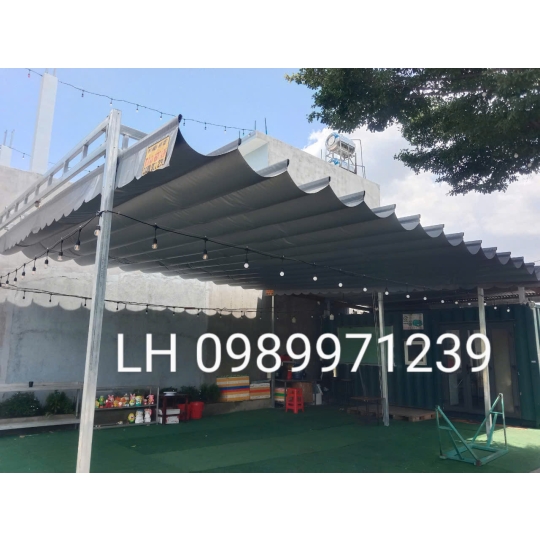 Mái bạt xếp nhà cấp 4