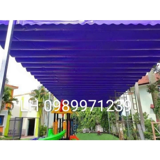 Mái bạt xếp nhà cấp 4