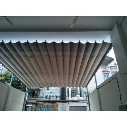 Mái bạt xếp nhà cấp 4